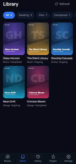 woyomi mobile library screen
